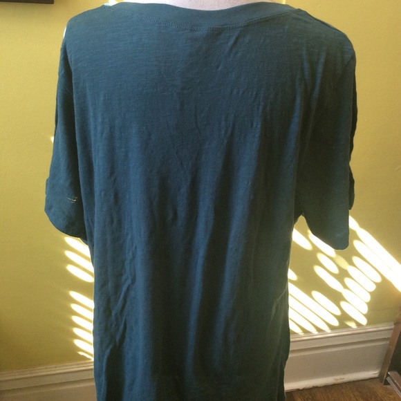 Natural Life NWT Short Sleeve Teal/Pink Tee  XXXL - Picture 5 of 7